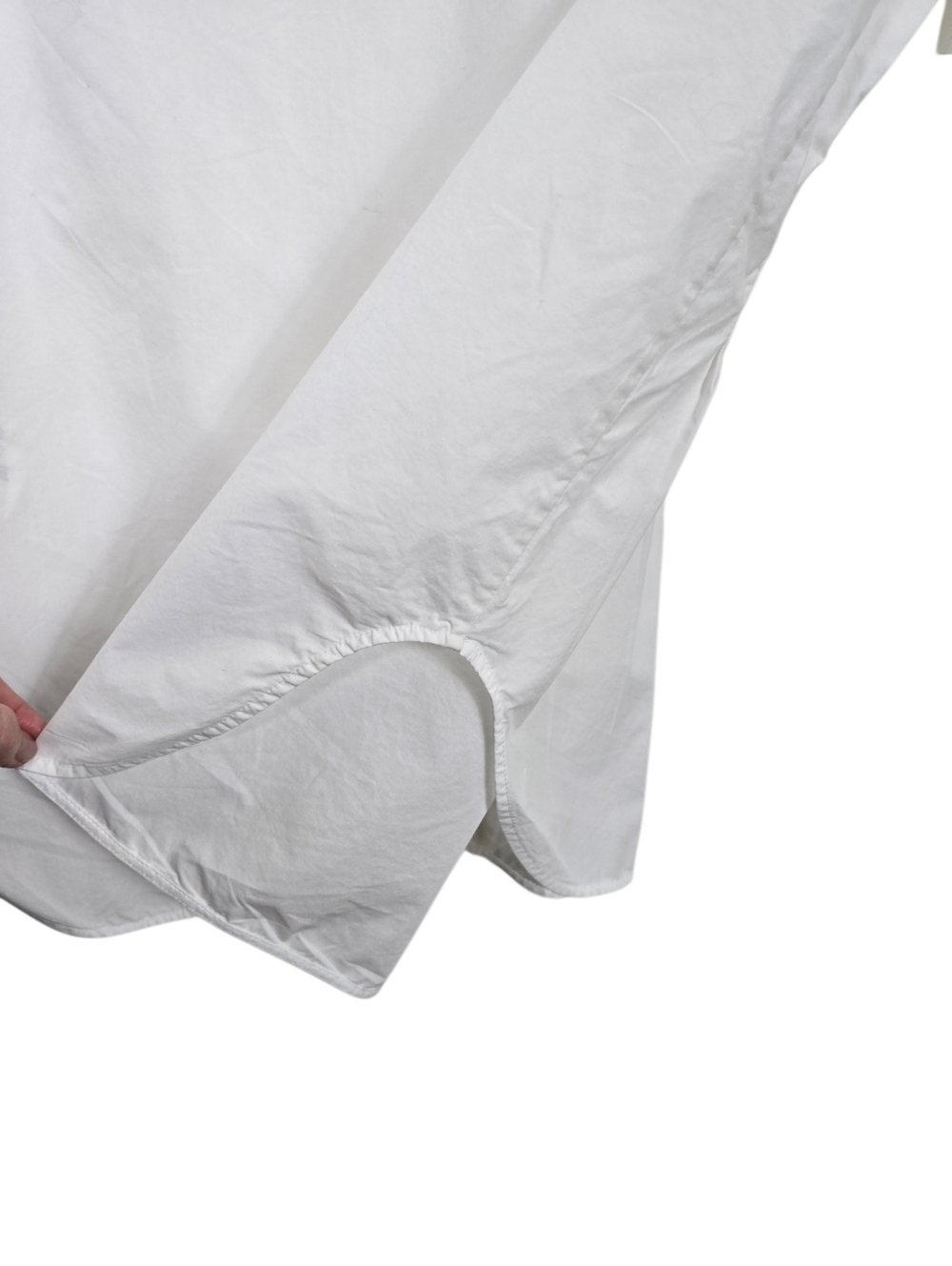 COS Crisp White Waisted Pintuck Granddad Collar Shirt 6 - Picture 7 of 15